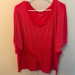 Red studded Blouse